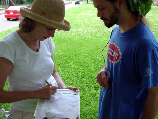 Stephanie Flom and Zacahry Stark Jones at Curto Park